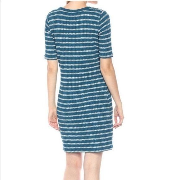 NWT Kensie Blue Womens Striped Sheath Casual Dress - Picture 3 of 6
